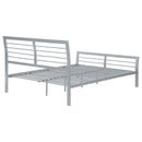  Coaster Furniture Cooper 300201F Metal Full Open Frame Bed - Silver IMAGE 6