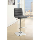  Coaster Furniture Bianca 120696 Upholstered Adjustable Bar Stool - Grey (Set of 2) IMAGE 5