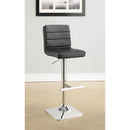 Coaster Furniture Bianca 120695 Upholstered Adjustable Bar Stool - Black (Set of 2) IMAGE 7