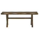  Coaster Furniture Alston 106383 47-inch Solid Wood Dining Bench - Knotty Nutmeg IMAGE 2