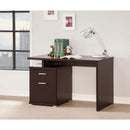  Coaster Furniture Irving 800109 47-inch 2-Drawer Office Computer Desk - Cappuccino IMAGE 2