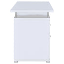 Coaster Furniture Tracy 800108 55-inch 2-Drawer Office Computer Desk - White IMAGE 7