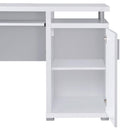  Coaster Furniture Tracy 800108 55-inch 2-Drawer Office Computer Desk - White IMAGE 9