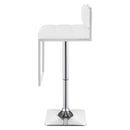  Coaster Furniture Alameda 100193 Adjustable Bar Stool - Chrome and White IMAGE 4