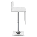  Coaster Furniture Alameda 100193 Adjustable Bar Stool - Chrome and White IMAGE 6