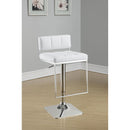  Coaster Furniture Alameda 100193 Adjustable Bar Stool - Chrome and White IMAGE 7