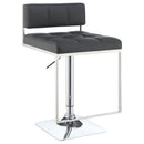  Coaster Furniture Alameda 100195 Adjustable Bar Stool - Chrome and Grey IMAGE 2