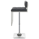  Coaster Furniture Alameda 100195 Adjustable Bar Stool - Chrome and Grey IMAGE 5