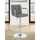  Coaster Furniture Palomar 121096 Adjustable Height Bar Stool - Grey and Chrome IMAGE 7