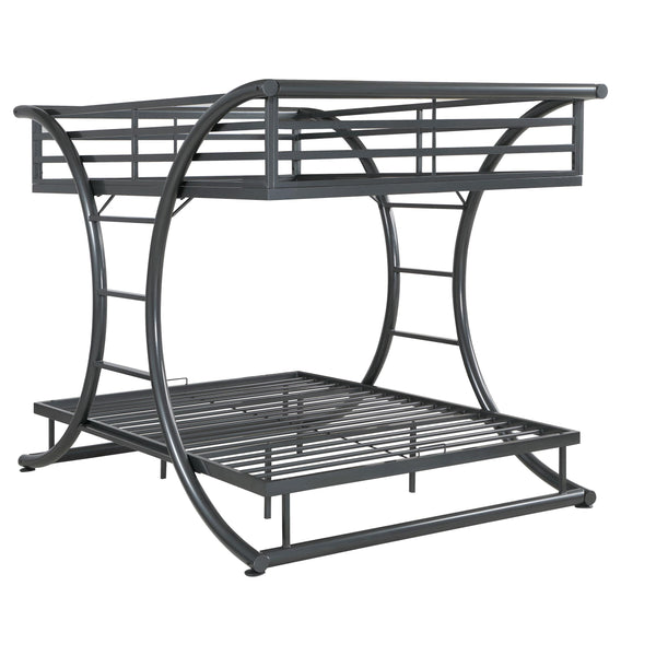  Coaster Furniture Stephan 460078 Metal Full Over Full Bunk Bed - Gunmetal IMAGE 1