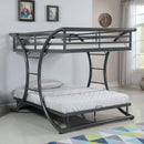  Coaster Furniture Stephan 460078 Metal Full Over Full Bunk Bed - Gunmetal IMAGE 5
