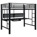  Coaster Furniture Avalon 460023 Full Workstation Loft Bed - Black IMAGE 2