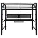 Coaster Furniture Avalon 460023 Full Workstation Loft Bed - Black IMAGE 3