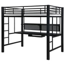  Coaster Furniture Avalon 460023 Full Workstation Loft Bed - Black IMAGE 4