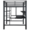  Coaster Furniture Avalon 460023 Full Workstation Loft Bed - Black IMAGE 5