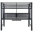  Coaster Furniture Avalon 460023 Full Workstation Loft Bed - Black IMAGE 7