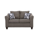  Coaster Furniture Salizar 506022 Upholstered Flared Arm Loveseat - Charcoal Grey IMAGE 2