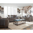  Coaster Furniture Salizar 506022 Upholstered Flared Arm Loveseat - Charcoal Grey IMAGE 6