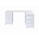  Coaster Furniture Yvette 800516 60-inch 3-Drawer L-Shape Computer Desk - White IMAGE 3