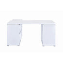  Coaster Furniture Yvette 800516 60-inch 3-Drawer L-Shape Computer Desk - White IMAGE 5