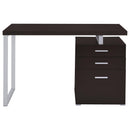  Coaster Furniture Brennan 800519 47-inch 3-Drawer Office Computer Desk - Cappuccino IMAGE 4