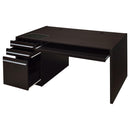  Coaster Furniture Halston 800982 60-inch 3-Drawer Office Computer Desk - Cappuccino IMAGE 2