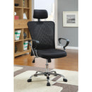  Coaster Furniture Stark 800206 Upholstered Adjustable Mesh Office Desk Chair - Black IMAGE 1