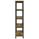  Coaster Furniture Analiese 801542 63-inch 4-shelf Bookshelf - Rustic Nutmeg IMAGE 3