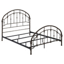  Coaster Furniture Rowan 300407Q Metal Queen Open Frame Bed - Dark Bronze IMAGE 1