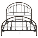  Coaster Furniture Rowan 300407Q Metal Queen Open Frame Bed - Dark Bronze IMAGE 2
