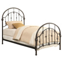  Size_Twin -- Coaster Furniture Rowan 300407T Metal Twin Open Frame Bed - Dark Bronze IMAGE 1