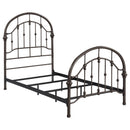  Size_Twin -- Coaster Furniture Rowan 300407T Metal Twin Open Frame Bed - Dark Bronze IMAGE 2