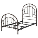 Size_Twin -- Coaster Furniture Rowan 300407T Metal Twin Open Frame Bed - Dark Bronze IMAGE 4