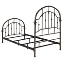  Size_Twin -- Coaster Furniture Rowan 300407T Metal Twin Open Frame Bed - Dark Bronze IMAGE 6