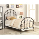  Size_Twin -- Coaster Furniture Rowan 300407T Metal Twin Open Frame Bed - Dark Bronze IMAGE 9