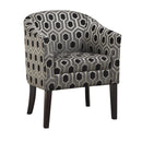  Coaster Furniture Jansen 900435 Upholstered Accent Club Chair - Grey and Black IMAGE 1