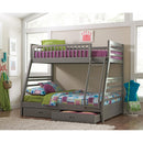  Coaster Furniture Ashton 460182 2-Drawer Wood Twin Over Full Bunk Bed - Grey IMAGE 4