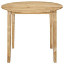  Coaster Furniture Bucknell 130006 3-piece Round Drop Leaf Dining Table Set - Natural IMAGE 2
