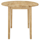  Coaster Furniture Bucknell 130006 3-piece Round Drop Leaf Dining Table Set - Natural IMAGE 3