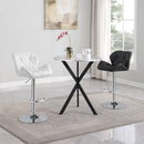  Coaster Furniture Berrington 100424 Upholstered Adjustable Bar Stool - White (Set of 2) IMAGE 9
