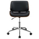  Coaster Furniture Addington 800612 Upholstered Adjustable Office Desk Chair - Black IMAGE 2