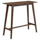  Coaster Furniture Finnick 101436 Rectangular 47-inch Pub Height Bar Table - Walnut IMAGE 1