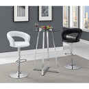  Coaster Furniture Zanella 100026 Round 30-inch Glass Top Bistro Bar Table - Chrome IMAGE 4