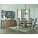  Coaster Furniture Florence 180200 Round 60-inch Wood Dining Table - Rustic Honey IMAGE 3