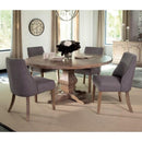  Coaster Furniture Florence 180200 Round 60-inch Wood Dining Table - Rustic Honey IMAGE 5