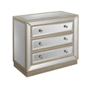  Coast2Coast Lucia 50706 Beveled Mirror with Beaded Detailing 3 Drawer Storage Chest IMAGE 1