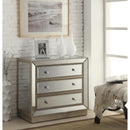  Coast2Coast Lucia 50706 Beveled Mirror with Beaded Detailing 3 Drawer Storage Chest IMAGE 3