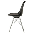  Coaster Furniture Juniper 102682 Polypropylene Dining Side Chair - Black (Set of 2) IMAGE 4