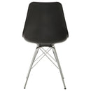  Coaster Furniture Juniper 102682 Polypropylene Dining Side Chair - Black (Set of 2) IMAGE 5