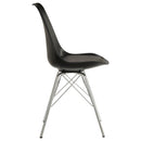  Coaster Furniture Juniper 102682 Polypropylene Dining Side Chair - Black (Set of 2) IMAGE 6